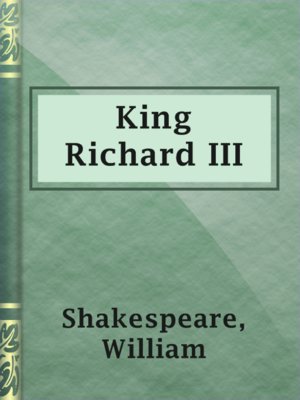 King Richard III - ebook
